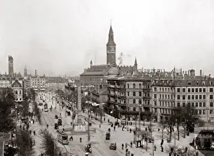 Copenhagen, Denmark, circa 1890. Date: circa 1890