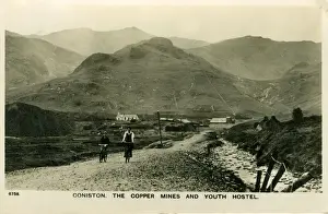 Coniston Prints: Copper mines and youth hostel, Coniston, Cumbria