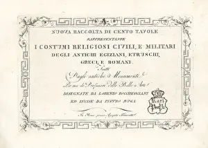 Copperplate engraving by Pietro Ruga after an illustration by Lorenzo Rocceggiani from his own 100 Plates of Costumes