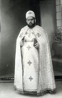 Images Dated 2nd October 2020: Coptic Christian Priest - possibly in Egypt