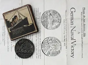 Copy of German original medallion - sinking of the Lusitania