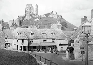 Corfe Prints: Corfe Castle, early 1900s