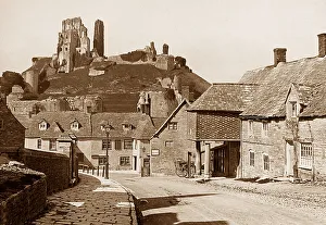 Corfe village and Castle