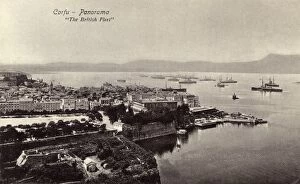Corfu - Greece - The British Fleet in the harbour