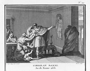 Coriolanus banished from Rome