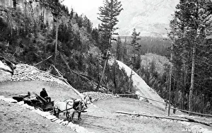 Corkscrew Prints: The Corkscrew Drive, Banff, Canada, early 1900s