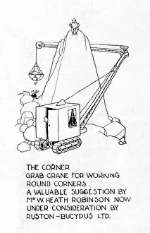 Contraptions Gallery: The Corner Grab Crane by Heath Robinson