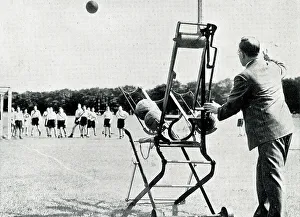 Goal Prints: Corner kick from goal shooting machine