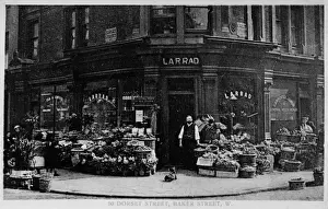 Carpenter Prints: Corner shop, 50 Dorset Street, Baker Street, London