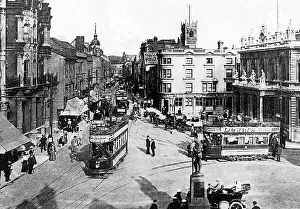 Cornhill Prints: Cornhill and Tavern Street, Ipswich early 1900's
