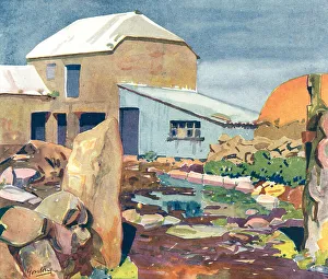 Godfrey Prints: A Cornish Cowyard
