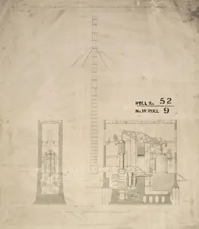 Cornish engine and stand pipe - East London Water Works