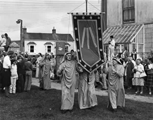 Images Dated 25th November 2016: Cornish Gorsedd procession, St Just, Cornwall
