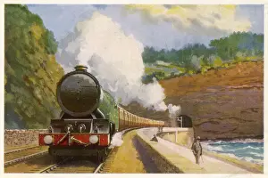 Hillside Prints: CORNISH RIVIERA TRAIN