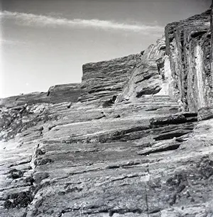Strata Prints: Cornish rock face