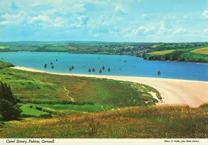 Panoramic Prints: Cornwall, England - Camel Estuary, Padstow