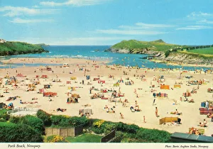 Sandy Prints: Cornwall, England - Porth Beach, Newquay