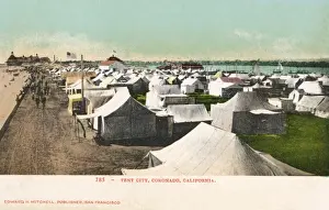 Coronado Prints: Coronado Tent City, California, USA