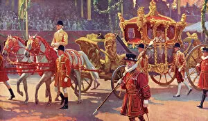 Images Dated 15th February 2012: Coronation 1937 - procession after ceremony