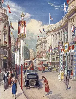 Coronation 1937 - Regent Street decorated