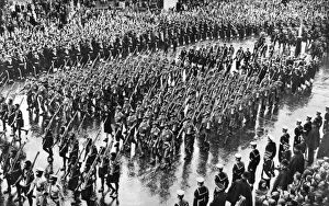 Coronation 1953, Commonwealth army contingents marching in p