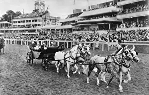 Coronation 1953, driving up the Ascot course on Gold Cup day