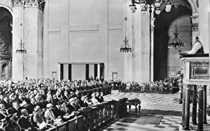 Archbishop Prints: Coronation 1953, Thanksgiving Service at St Pauls Cathedral