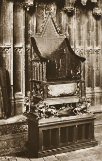 The Coronation Cahir with the Stone of Scone The Coronation Cahir with the Stone of Scone