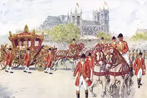 Embankment Prints: Coronation coach 1937 for George VI