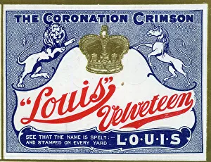 Crimson Prints: The Coronation Crimson, Louis Velveteen advert