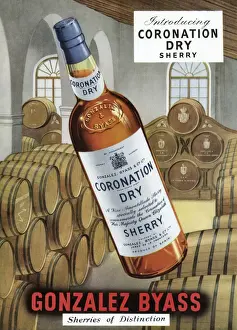 Cellar Prints: Coronation Dry Sherry advertisement, 1953