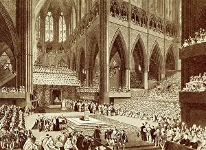 Recognition Prints: Coronation of George IV, Westminster Abbey, London