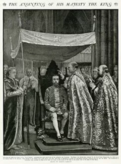 Anointing Gallery: Coronation of George V ceremony of atonement