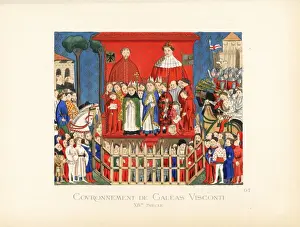 1402 Prints: Coronation of Gian Galeazzo Visconti, Duke of Milan