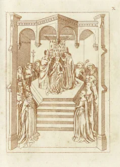 1400s Prints: The coronation of Joan of Navarre