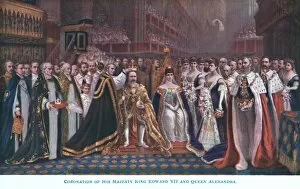 Alexandra Collection: The coronation of King Edward VII and Queen Alexandra