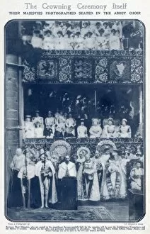 Images Dated 17th January 2017: Coronation of King George V, crowning ceremony 1911