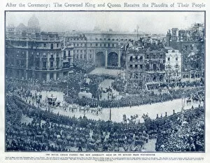Images Dated 17th January 2017: Coronation of King George V, return journey 1911