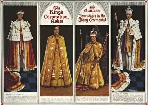 Mantle Collection: Coronation of King George VI, robes, regalia and vestments