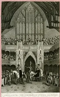 1831 Prints: Coronation of King William IV and Queen Adelaide