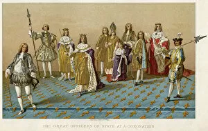 Images Dated 14th August 2017: Coronation of Louis XV