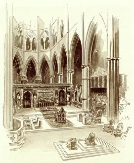 Homage Prints: Coronation morning, Westminster Abbey, London