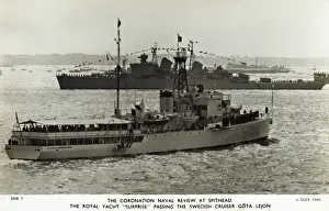 Coronation Naval Review at Spithead - Royal Yacht Surprise