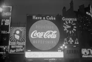 Coronation. Piccadilly Circus at Night
