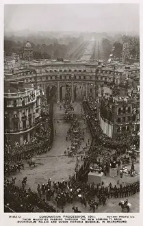 Coronation Procession, Admiralty Arch, London