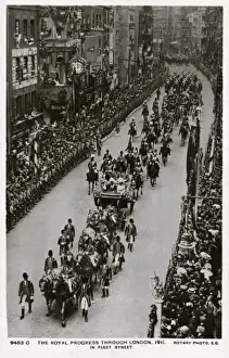 Coronation Procession, Fleet Street, London