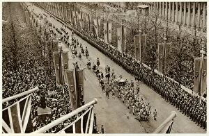 Mall Gallery: Coronation procession, King George VI of England 1937