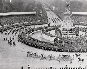 Coronation procession of Queen Elizabeeth II of Great Britai Coronation procession of Queen Elizabeeth II of Great Britai
