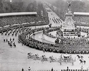 Coronation procession of Queen Elizabeeth II of Great Britai