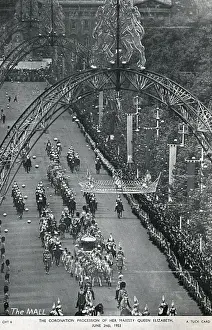 Majesty Prints: Coronation Procession of Queen Elizabeth II along The Mall